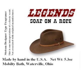 Legends Soap-On-A-Rope (Stetson type fragrance*) Legends Soap-On-A-Rope (Stetson type fragrance*)