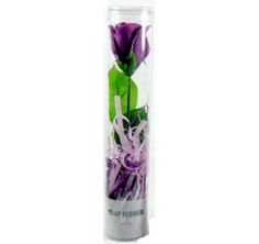 Long Stem Flower Soap - Purple Rose